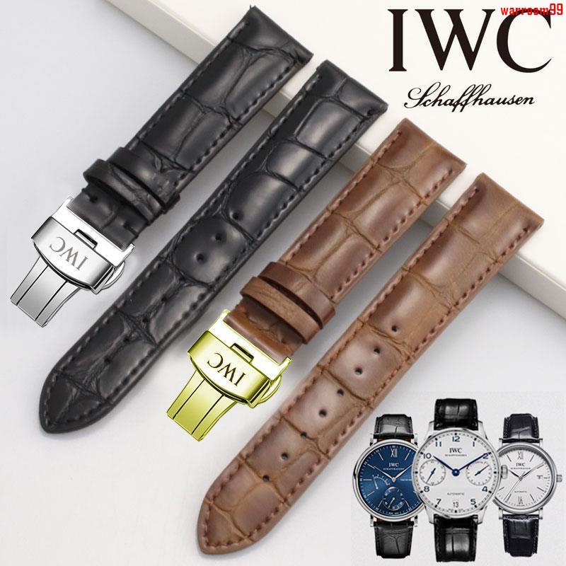 &lt;&lt;腕上新品&gt;&gt;萬國錶帶 男真皮 適用於IWC大飛行員手錶帶柏濤菲諾 葡萄牙20 22+W125