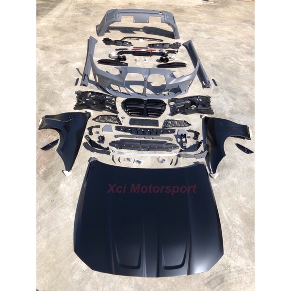 XCI 寶馬 BMW G20 改G80 M3 包圍含鼻頭 尾飾管 鋁製引擎蓋+葉子板 （葉子板鼻頭後下巴同正M3)