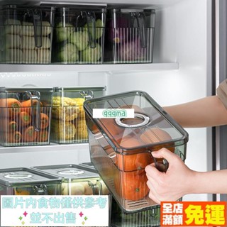 熱賣下殺 冰箱收納盒食品級 家用帶蓋保鮮盒廚房水果蔬菜收納筐冷凍盒 居家收納 保鮮盒 便當盒 廚房收納盒 廚具 收納盒