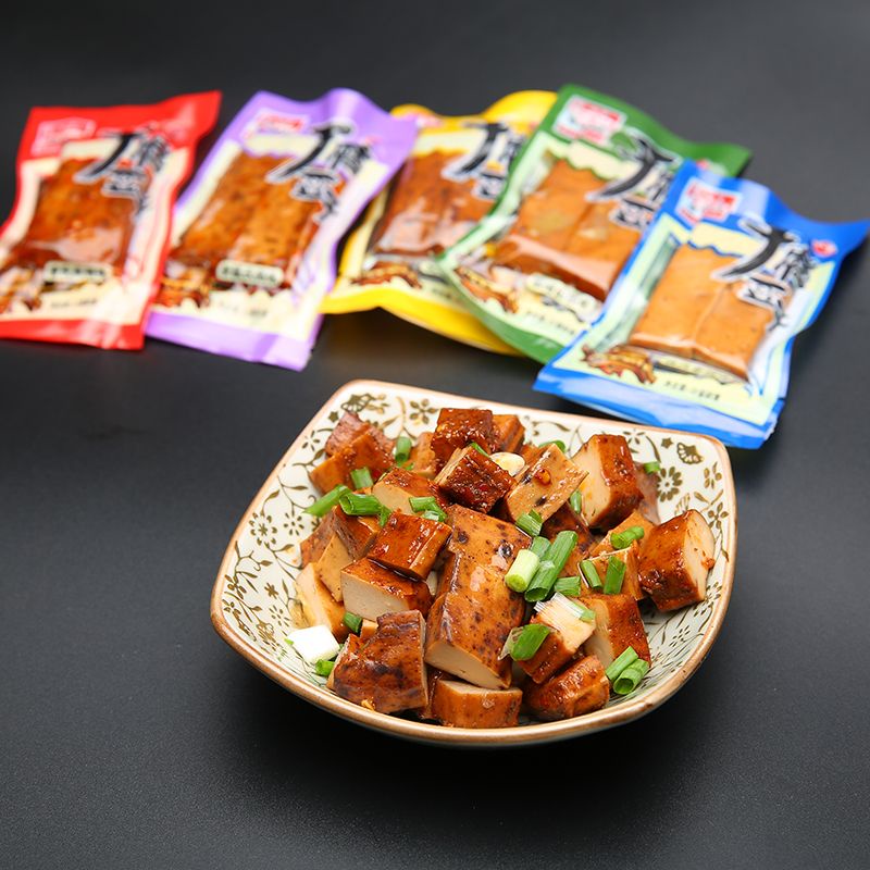 百味村手磨豆干永輝有售重慶特產麻辣五香味零食小包裝散裝豆腐干