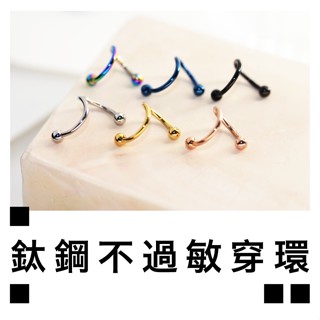 zzz.lab 現預 S形 螺旋 耳環 唇環 316L醫療鋼 鈦鋼 耳骨釘 田徵國 轉珠 造型耳環