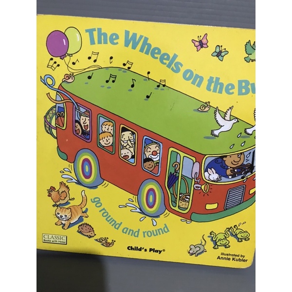 彩緁兒童書 THE WHEELS ON THE BUS 交通工具