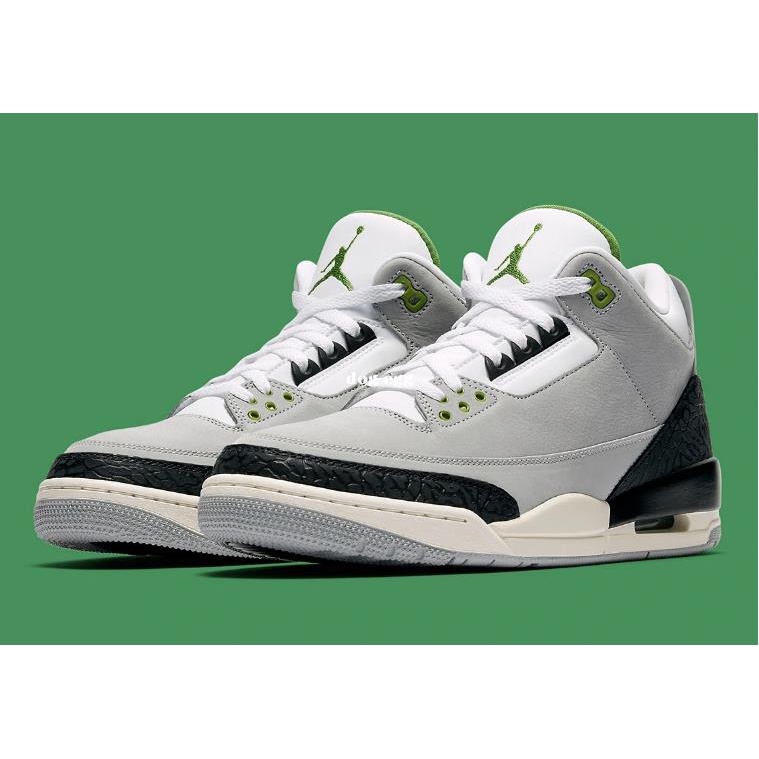 Air Jordan 3 “Tinker”灰綠 經典 短筒 籃球鞋 136064-006 男鞋