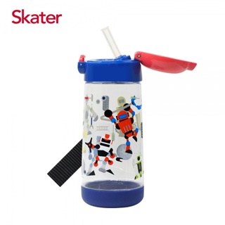 (日貨)Skater PET吸管水壺/隨身瓶/冷水壺/水壺(480ml)-機器戰士 墊腳石購物網