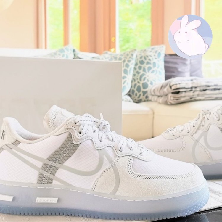 Nike Air Force 1 React QS Light Bone 骨白 冰藍 男女款 CQ8879-100