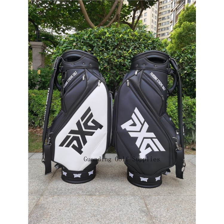 【PXG】新款高爾夫球包標準款雙面電熱壓男士PU防水料桶包時尚GOLF裝備包耐磨
