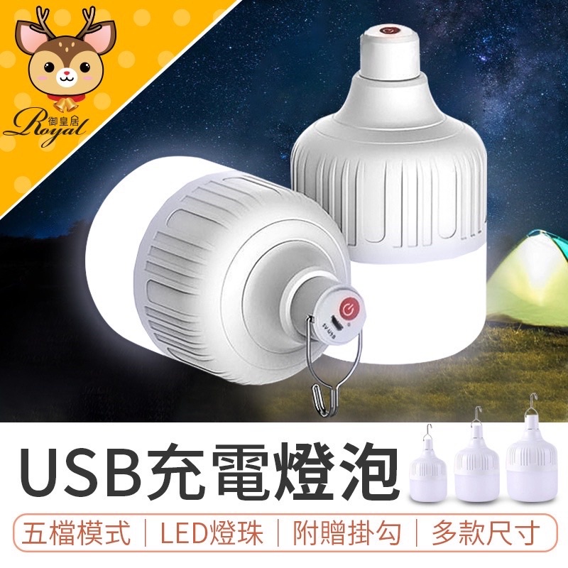 USB充電燈泡 白光燈泡 LED燈 5段可調燈 擺地攤燈 應急燈 露營燈 燈泡 手電筒