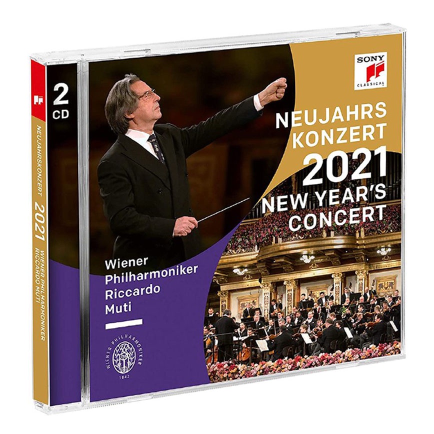 ㊣㊋原版進口 2021年維也納新年音樂會 2CD 古典音樂唱片 穆蒂4423a