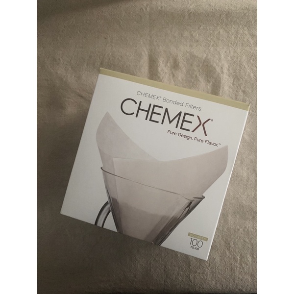 ［全新］原廠CHEMEX 咖啡壺濾紙FS-100 方形 預摺濾紙 6-10人份 手沖咖啡濾紙