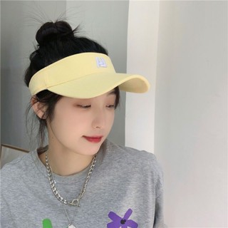 防曬遮陽帽 網紅字母帽子女 春夏季無頂棒球帽 防曬鴨舌遮陽帽 情侶時尚運動空頂帽男
