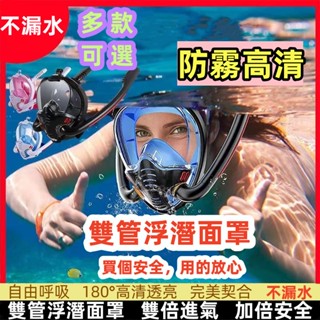 【潛水面罩】浮潛面罩 成人兒童潛水鏡 全乾式浮潛 三寶浮潛面罩 泳鏡 蛙鏡 浮潛裝備