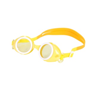 SABLE 平光兒童泳鏡-金魚(防霧 抗UV 蛙鏡 游泳 戲水 訓練「201C5」 黃白