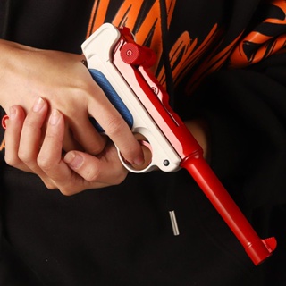 【安心購】乖巧虎魯格P08反吹激光拋殼連發合金金屬自動回趟訓練模型玩具槍