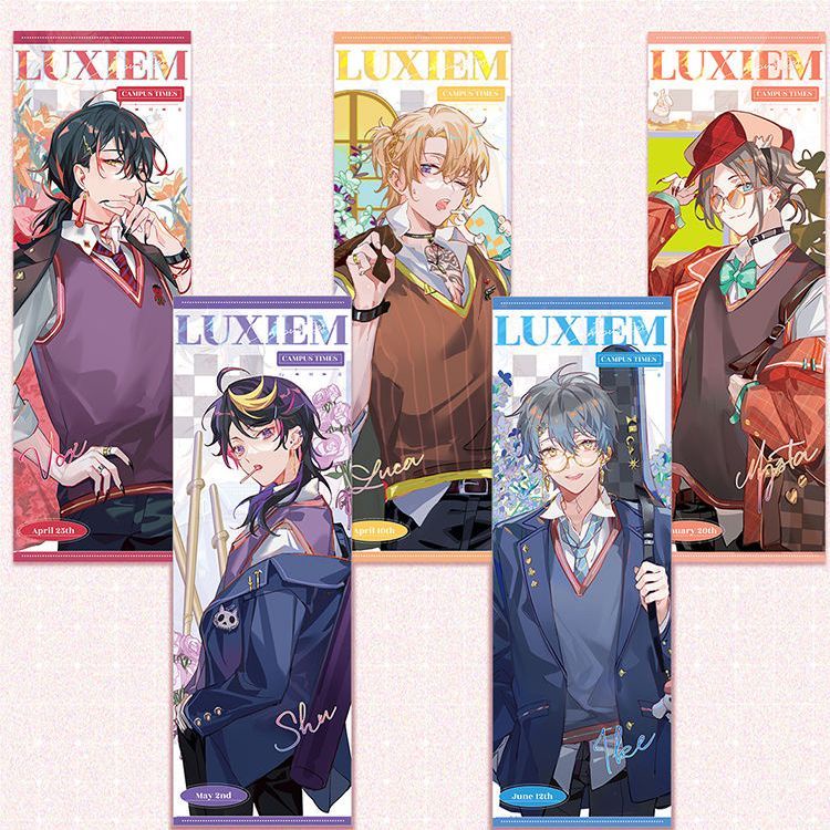 ✸◊【特價下殺】優選 動漫周邊 Luxiem彩虹社同人mysta ike vox色紙吧唧徽章鐳射票立牌透卡 禮物 收藏