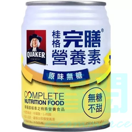 (單罐販售)桂格完膳營養素 原味無糖不甜 250ml 24罐1箱
