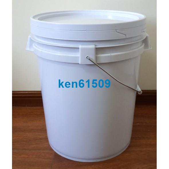 【qiqi】熱賣30L塑膠桶水桶手提加厚圓形家用帶蓋大水桶食品級化工桶真石漆桶