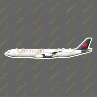 加拿大航空 黑 A340 擬真民航機3M貼紙 防水 尺寸165MM