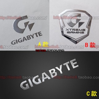 Gigabyte技嘉 標誌LOGO 金屬貼紙 手機貼紙 筆電貼 鍵盤貼