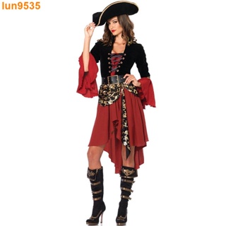 【熱銷】大尺碼 聖誕節 萬聖節成人服裝 海盜 變裝派對 女士性感女海盜服裝 cosplay 角色扮演制服 加勒比海