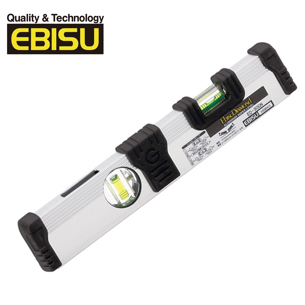 EBISU Mini系列 - G 耐衝擊水平尺(無磁)300mm｜ASTool 亞仕托