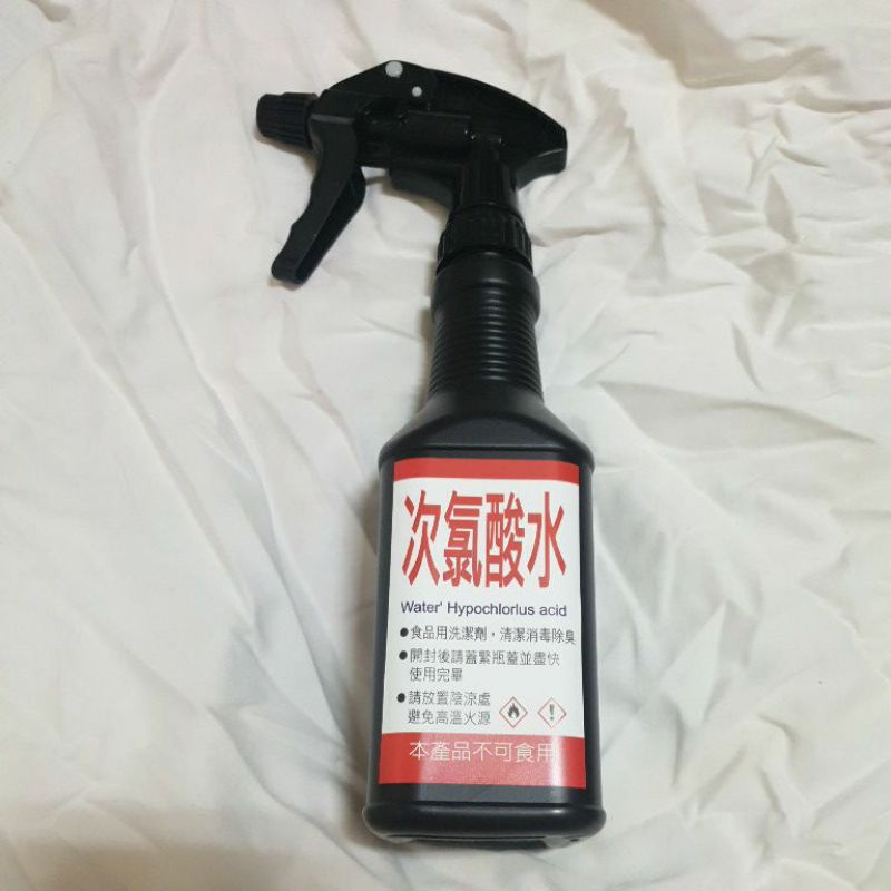 可泡7瓶【次氯酸水500cc】200ppm消毒液噴瓶，含日本製造  次氯酸粉7管 +噴霧空瓶＋試紙，清潔消毒除臭防疫。