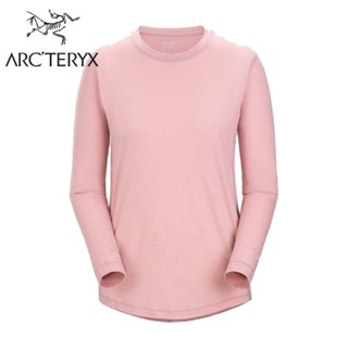 【ARC'TERYX 始祖鳥 女 Lana羊毛長袖圓領衫《幸福粉》】X000007434/排汗衣/長T