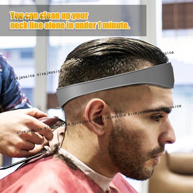 布拉百貨 家用DIY弧形矽膠理髮帶 理髮領口剃鬚模板 頭髮修剪理髮工具