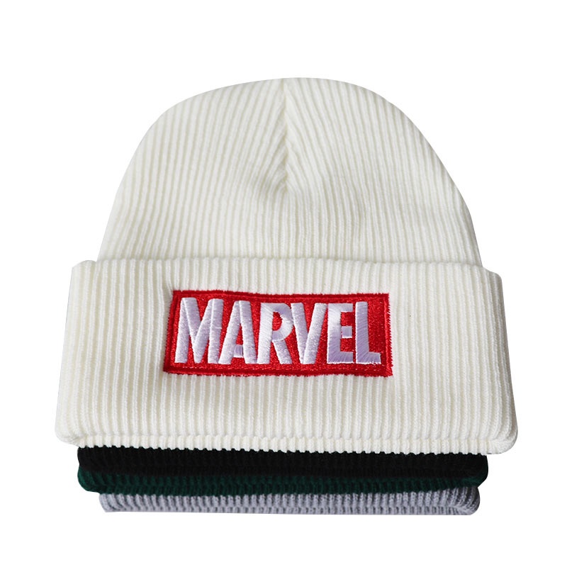 【23ʕ ᵔᴥᵔ ʔ熱賣】Marvel Beanie Hat 動漫卡通漫威刺繡針織帽毛線帽冷帽套頭帽