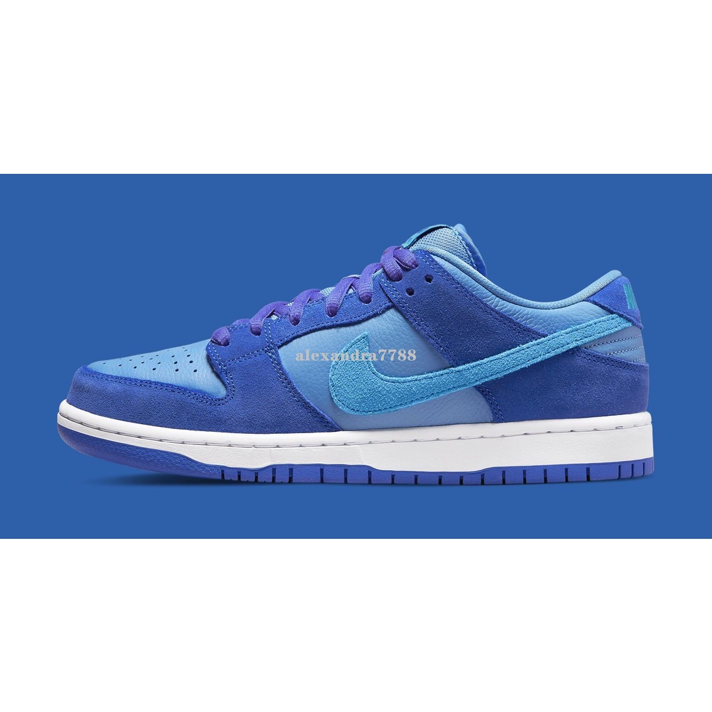 Nike SB Dunk Low Blue Raspberry藍樹莓麂皮 皮革 低幫百搭滑板鞋DM0807-400