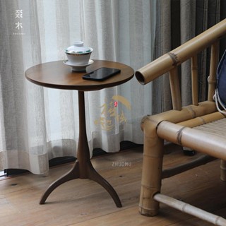 廠家直銷 限時特賣 實木邊幾桌 日式侘寂風格茶幾角幾沙發床頭小圓幾c7lff4dy0q