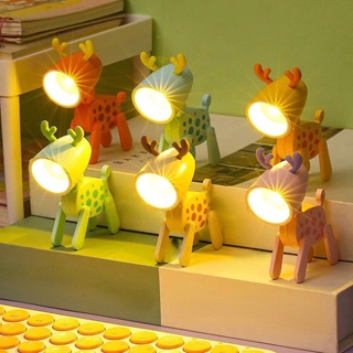Mini Cute Reading Lightings LED Foldable Desk Table Lamp Bed
