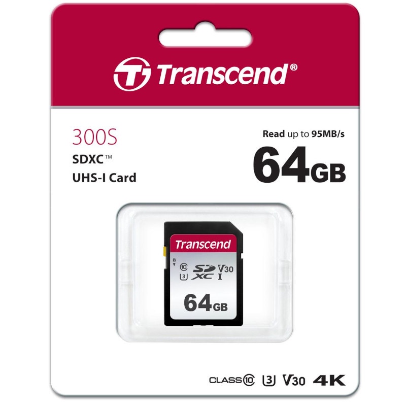 創見 記憶卡 64G SD U1 (300S) 墊腳石購物網