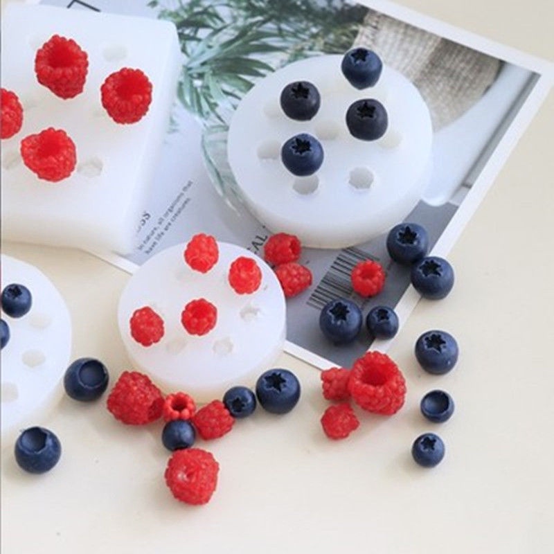 模具廠家 藍莓覆盆子野草莓模具 仿真水果模具 巧克力模具 烘焙蛋糕香薰蠟燭模具 蛋糕裝飾 烘焙模具 翻糖模具 矽膠模具