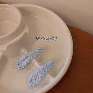 韓版髮夾超僊髮卡BB夾子頭飾蕾絲花邊ins風頭飾小清新可愛邊夾髮飾簡約高階輕奢設計款甜美小清新時尚法式頭飾邊夾劉海夾可愛