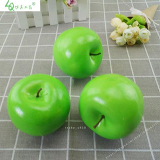 臺灣出貨🍎🍎模擬青蘋果水果蔬菜假蘋果攝影擺設模型教學道具模擬蘋果玩具👑東樂の趣玩館🐣
