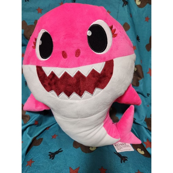 正版 碰碰狐 鯊魚系列 粉紅 鯊魚 19英吋 玩偶 娃娃 出清