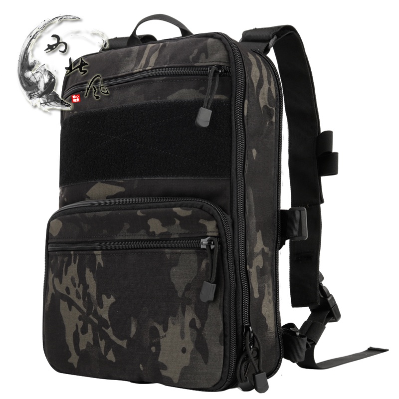 戰術背心背板包水袋包 可變容量戰術背包拓展包輕量化molle外掛包