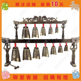 下殺特惠吉滿堂中式合金演奏樂器仿古雙層編鐘模型擺件工藝品婚慶影視道具rr0570815
