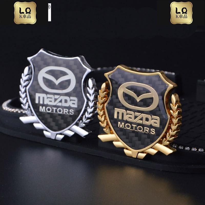 Lqk適用於車飾 馬自達Mazda機車機車碳纖紋 標改裝標誌車身標誌貼紙車貼 CX3 CX5 CX9 MX5 CX5(二