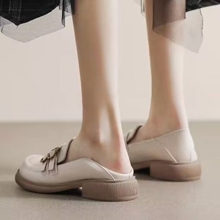 【Poetry】樂福鞋女 小皮鞋 牛津鞋 大碼女鞋41一43懶人平底小皮鞋女複古百搭時尚樂福鞋42軟底jk單鞋