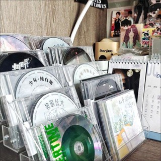 🔥CD展示架🔥 cd收納 明信片 碟片 黑膠收納展示櫃 雜誌收納 專輯 漫畫 光碟 dvd階梯展示架 收納盒 桌上收納盒
