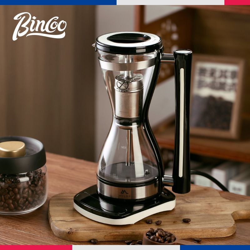Bincoo便攜式虹吸咖啡壺電熱美式傢用小型自動煮咖啡機手衝咖啡套