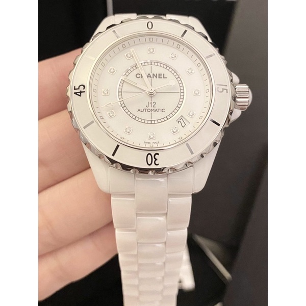 合法登記 保證真品 新款錶扣‼️❤️92成新 12鑽 38mm Chanel 香奈兒 J12 機械錶