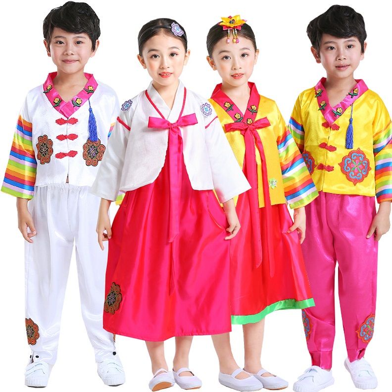 【新品 👉】兒童韓服六一兒童男女朝鮮族演出服大長今舞蹈服韓國民族傳統服飾 棉花屋
