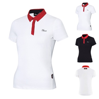 【Titleist】 新款高爾夫服裝女裝短袖T恤戶外運動緊身速乾彈力golf上衣夏休閒