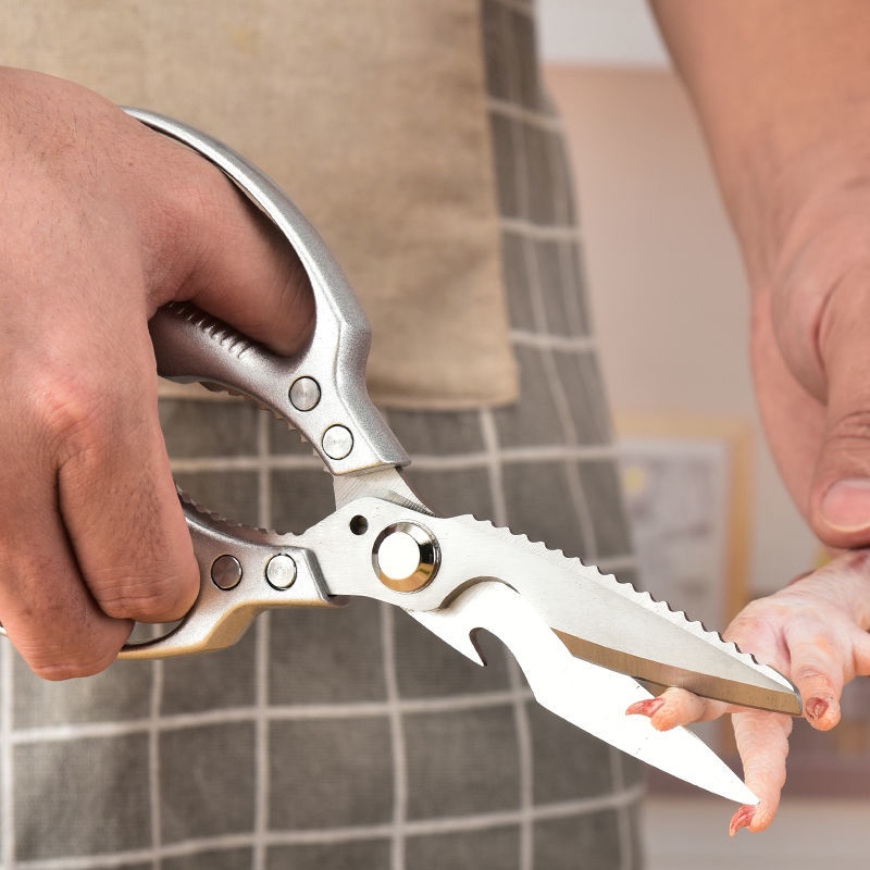 德國傢用剪子廚房用剪刀套裝新進口不銹鋼304鷄骨多功能強力剪刀