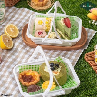 馬卡龍包裝盒/ins風 手提盒子 烘焙馬卡龍蛋糕野餐露營甜點下午茶外賣塑膠包裝盒//低價/爆款/熱銷/