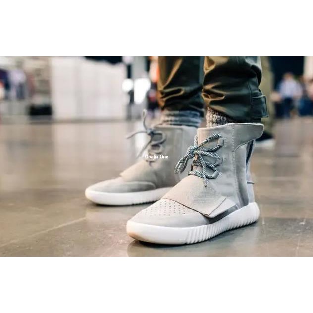 Adidas Yeezy 750 Boost 灰白色 高幫 男款慢跑鞋 B35309