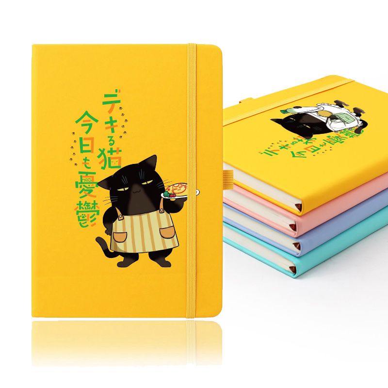 能幹貓今天也憂鬱 週邊 能幹貓今天也憂鬱週邊 能幹貓 能幹的貓 能幹的貓也憂鬱週邊 諭吉動漫Q版二次元記事本 筆記本手賬
