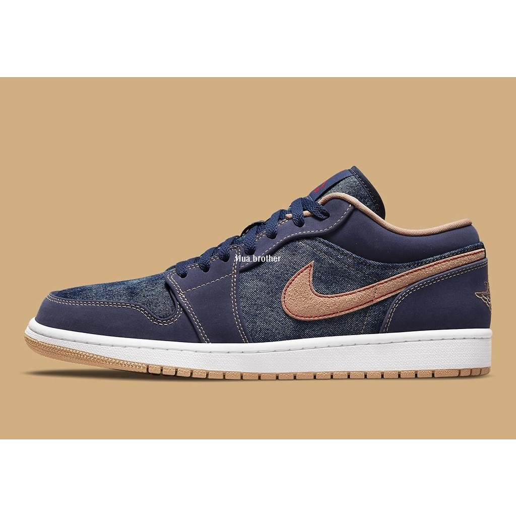 Air Jordan 1 Low Denim 牛仔布面 低幫休閒百搭滑板鞋 男鞋